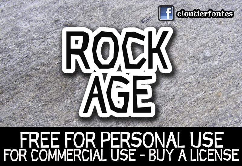 CF Rock Age Inclined Font